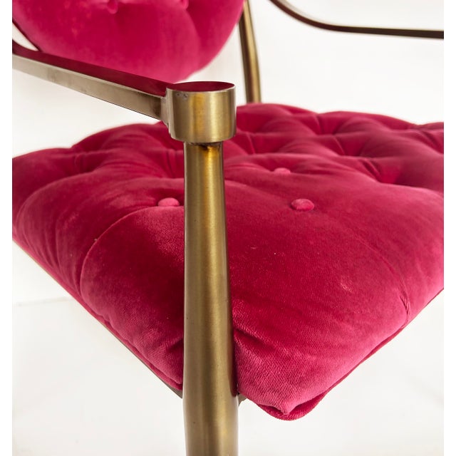 Set of 6 Vintage Brass Dining Chairs to ReUpholster Chairish