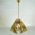 1950s Italian Pendant in Tinted Glass and Gilded Brass by Gino Paroldo, 1950s For Sale - Image 5 of 10