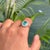 VRJewels 2.26 Ct Natural Emerald and Diamond 14k Gold Oval Engagment Ring Size 5.5 For Sale - Image 12 of 16