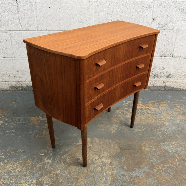 Danish Modern Teak 3 Drawer Commode, 1960's For Sale - Image 4 of 9
