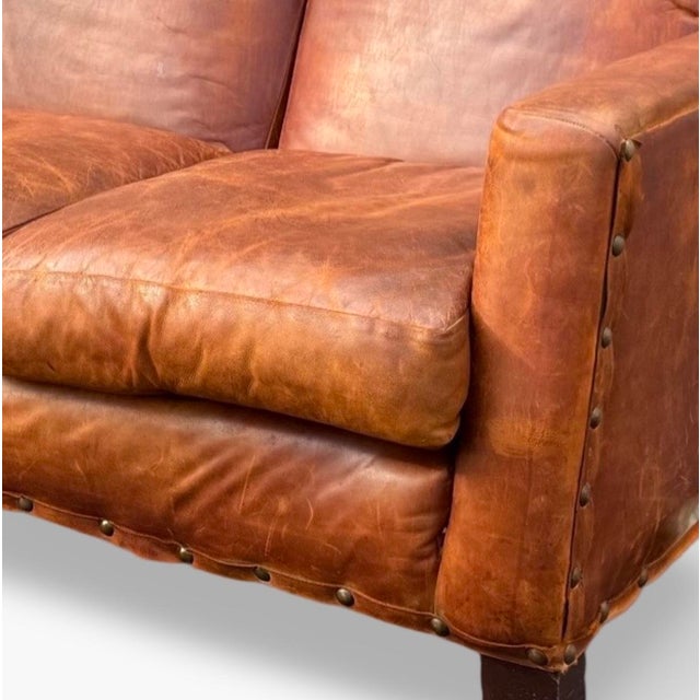 Vintage Ralph Lauren Leather Sofa For Sale In New York - Image 6 of 6
