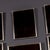 Metal Vintage Italian Collection of White Metal Framed Mirrors, 1950, Set of 14 For Sale - Image 7 of 9
