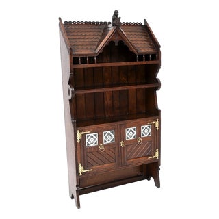 Antique Aesthetic Movement Cabinet attributed to John Moyr Smith, 1880 For Sale
