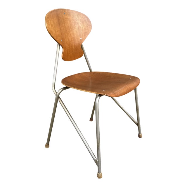 Steen Eiler Rasmussen & Kai Lyngfeldt Larsen for Danbork Plywood School Chair For Sale