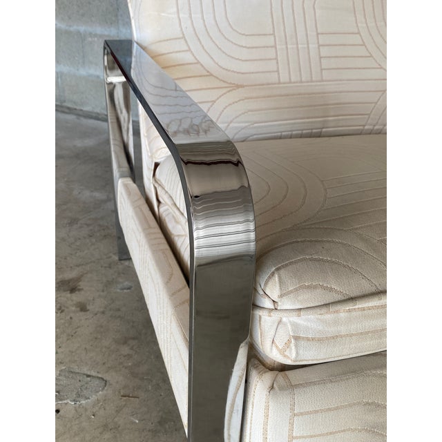 Cream Vintage Mid Century Milo Baughman Design Institute of America Recliner Lounge Chair For Sale - Image 8 of 11