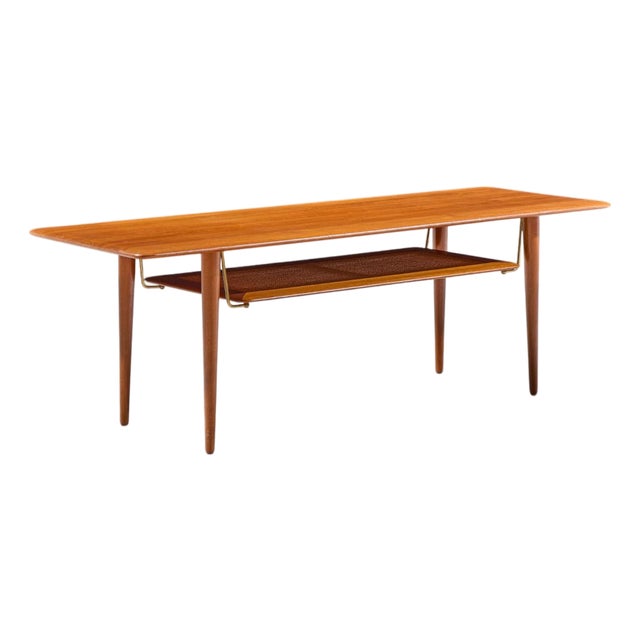 Peter Hvidt & Orla Mølgaard-Nielsen for France and Sons Fd-516 Danish Teak Coffee Table For Sale