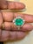 7 Ct Finest Zambian Emerald Cut Emerald & 1.5Ct Diamond Ring, 18 Kt Gold Size 9 For Sale - Image 18 of 18