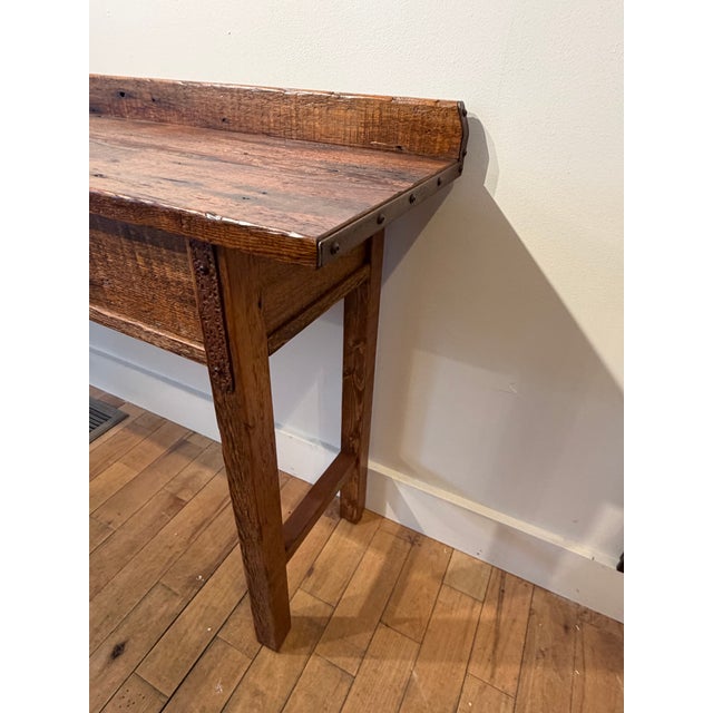 This sofa table is a one of a kind find and here’s why. Some of our builders up North in Maine come to us in Sunapee...