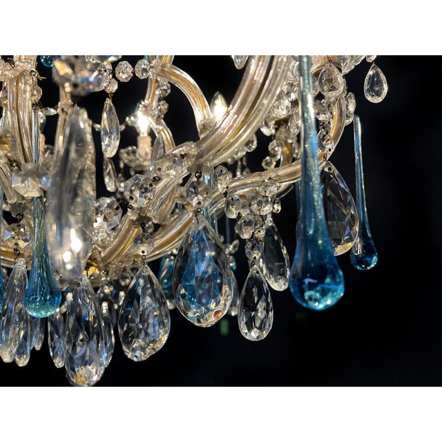 Greta Gargo Tears Murano Chandelier, 1950s For Sale - Image 9 of 17