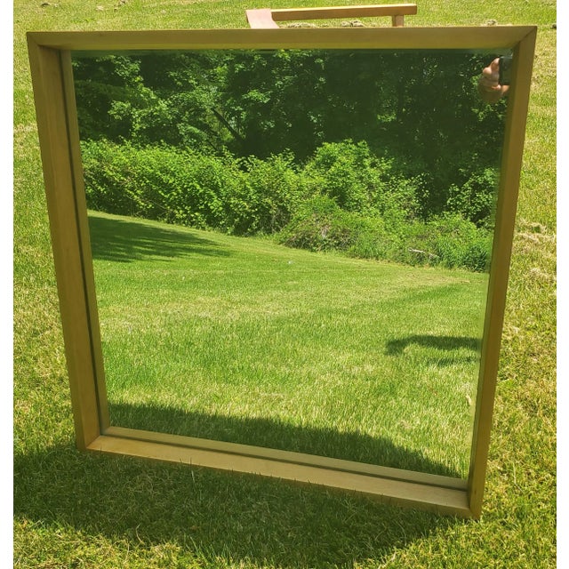Auburn Russel Wright for Conant Ball Maple Shadowbox Mirror, 1950's For Sale - Image 8 of 8