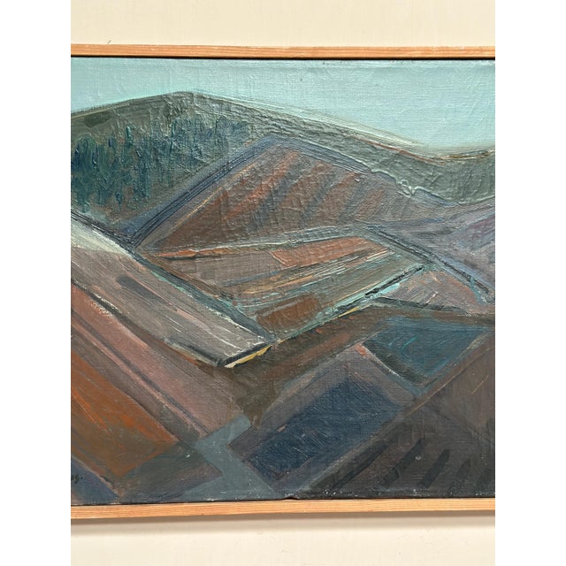 Eric Julius, Glumslövs Backar, 1950s, Oil Painting on Canvas, Framed For Sale - Image 15 of 18