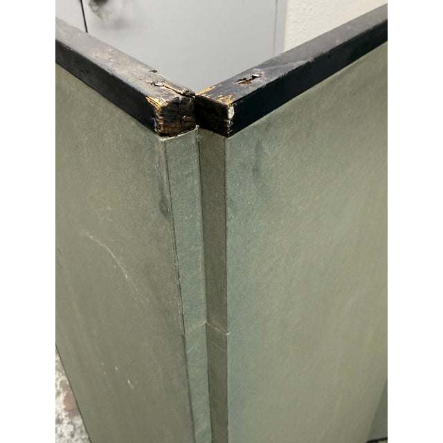 Japanese Byōbu Four Panel Screen Divider, Antique For Sale - Image 11 of 12