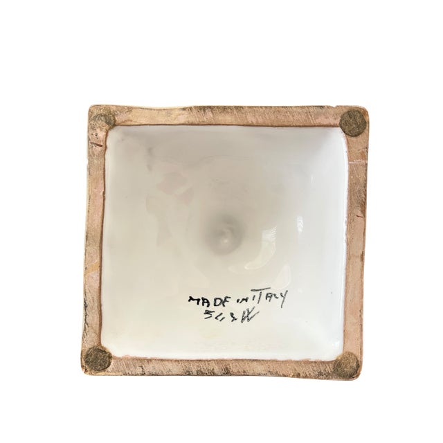 White Mid-20th Century Italian Neoclassical White Glazed Ceramic Urn, 10.5" For Sale - Image 8 of 11