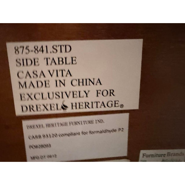 Metal Vintage Drexel Heritage Cocktail Table – Casa Vita Collection For Sale - Image 7 of 8