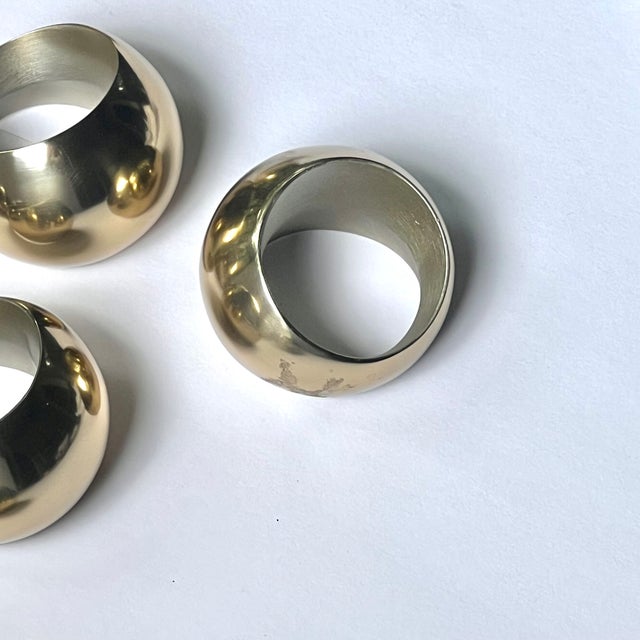 Beautiful modern napkin ring holders handmade in India.