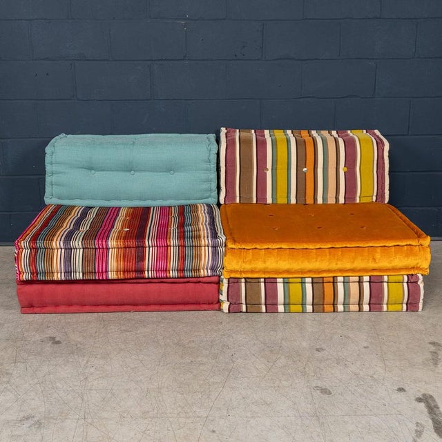 Vintage Mah Jong Sectional Sofa by Hans Hopfer for Roche Bobois, 2000s, Set of 2 For Sale - Image 3 of 18