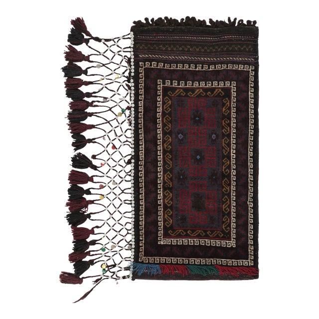 Vintage Balisht Tribal Rug in Polychromatic Geometric Patterns - Rug & Kilim For Sale