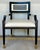 Modern Currey & Company Modern Black and Gold Greek Key Chairs Pair For Sale - Image 3 of 7