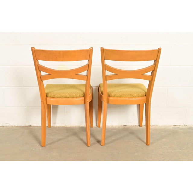 Heywood Wakefield Mid-Century Modern Solid Maple Dining Chairs, Set of Six For Sale - Image 11 of 13