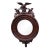 1940s American Federal Eagle Hand Carved Mahogany Wall Mirror Large For Sale