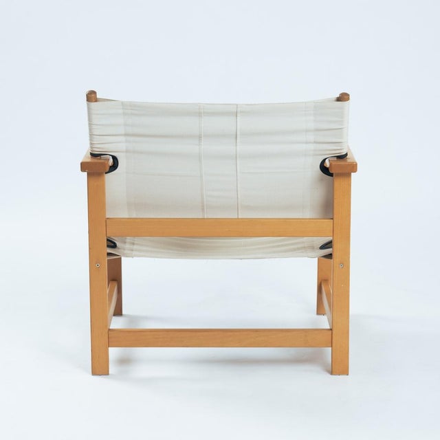 Canvas and Beech Wood Safari Chair, 1970s For Sale - Image 6 of 15