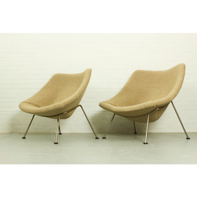 1970s Vintage Oyster Chairs by Pierre Paulin, 1970s, Set of 2 For Sale - Image 5 of 14