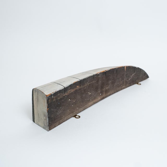 Vintage Painted Half Hull Model of a Sailboat For Sale - Image 4 of 6