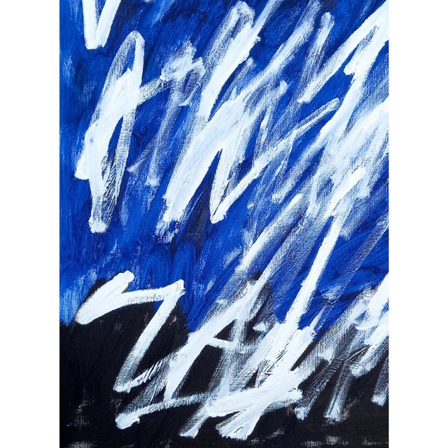 19.6" X 25.5" - Set of 6 'Writings' Cy Twombly Inspired Abstract Original Art Installation For Sale - Image 12 of 13