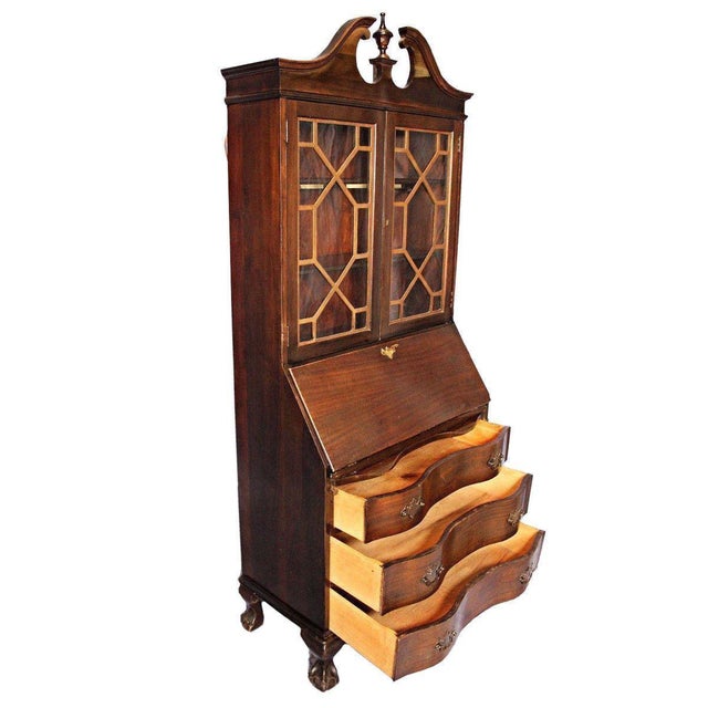 Antique Maddox Table Mahogany Secretary Desk Chairish