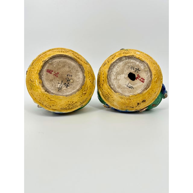 Ceramic Altar Fruit Qing Dynasty Chinese Pair For Sale - Image 12 of 12