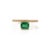 VR Jewels 14k Yellow Gold Octagon Cut Floating 1 Carat Emerald Diamond Ring Size 6 For Sale - Image 4 of 18