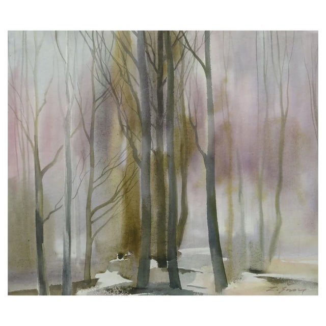 Zigmunds Snore, In Early Spring, 2000, Watercolor on Paper For Sale