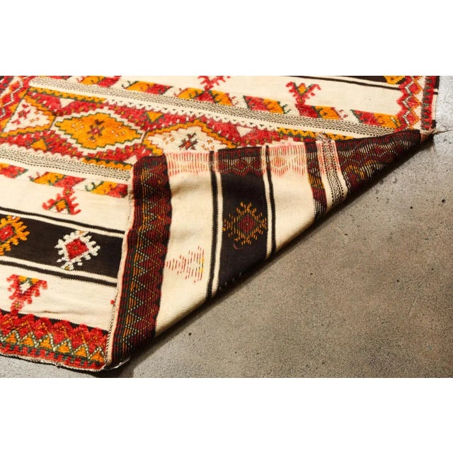 Orange 1960s Moroccan Vintage Authentic Rug For Sale - Image 8 of 10