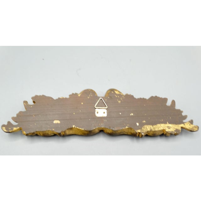 Gold French Hand Carved Giltwood Pediment Architectural Element For Sale - Image 8 of 8