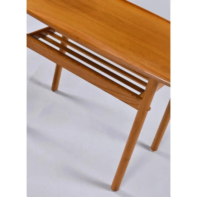 Brown Pair of Grete Jalk for Poul Jeppesen Møbelfabrik Danish Teak Side Tables For Sale - Image 8 of 10