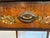 18th Century French Hand Painted Walnut & Leather Side Table For Sale In Philadelphia - Image 6 of 14