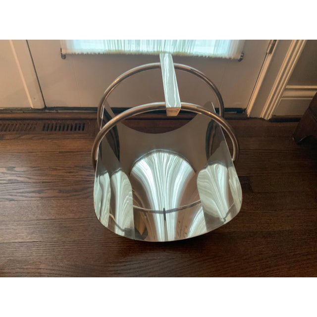 1990s 1990s Modern Global Views Machine Age Magazine Rack For Sale - Image 5 of 13