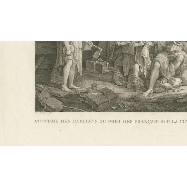 After Gaspard Duché de Vancy, La Pérouse Alaska Tlingit Costume, 1797, Engraving For Sale - Image 7 of 9