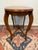 Vintage Carved Wood Oval Side Table / Accent Table For Sale - Image 4 of 5
