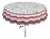 French Jacquard Round Tablecloth - Bordeaux Wine Label Motif For Sale