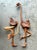 Embrace the whimsical and artistic spirit of these exceptional vintage hand-carved ostrich sculptures, presented as a...