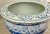 Blue Large Traditional Chinoiserie Blue & White Ceramic Hand Painted Chinese Fish Bowl Jardiniere, Cache Pot, Garden Planter With Botanical Motif For Sale - Image 8 of 12