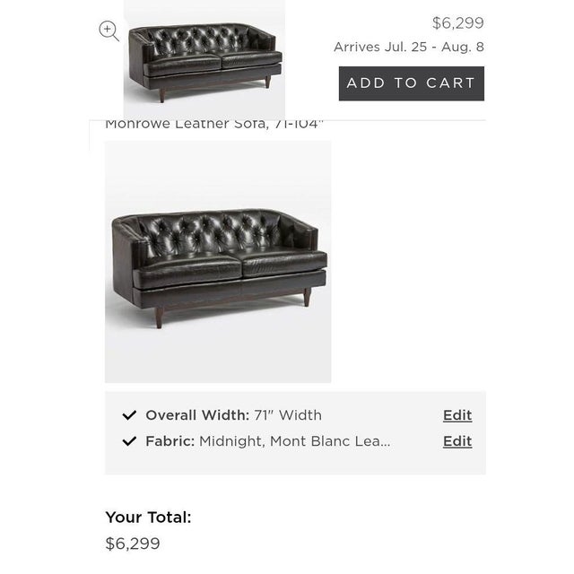 Modern Experience the Classic Heritage & Contemporary Clean Lines With the Monrowe Leather Loveseat. For Sale - Image 3 of 12