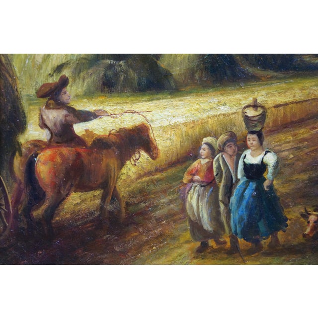 Late 20th Century The Rainbow Landscape Oil Painting on Linen After Peter Paul Rubens 39" For Sale - Image 12 of 13