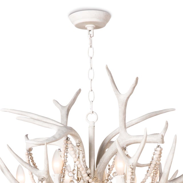 Traditional Regina Andrew Cheyanne Antler Chandelier For Sale - Image 3 of 7