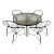 1950s Tadao Inouye for Brown Jordan Kantan Patio Table and Four Chairs, Attributed For Sale