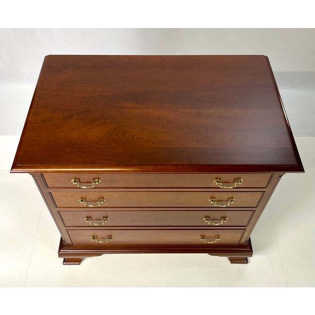 Brown 1990s Waterford Furniture Makers Solid Cherry Bachelor’s Chest For Sale - Image 8 of 18