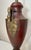 Antique Handmade Painted French Red Tole Toleware Swan Metal Table Lamp Light For Sale - Image 11 of 18