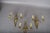 French Brass Wall Sconces with Diamond Backplates, 1960s, Set of 3 For Sale - Image 9 of 18