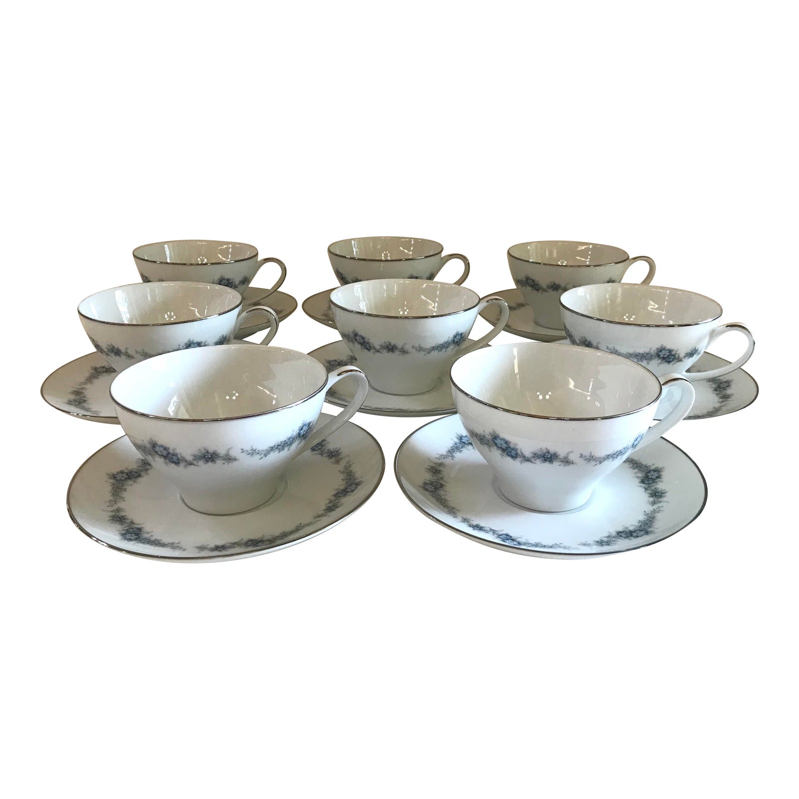 Vintage Noritake “Barcarolle” Cups & Saucer Set 12 Pieces Chairish